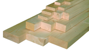 Spruce construction wood
